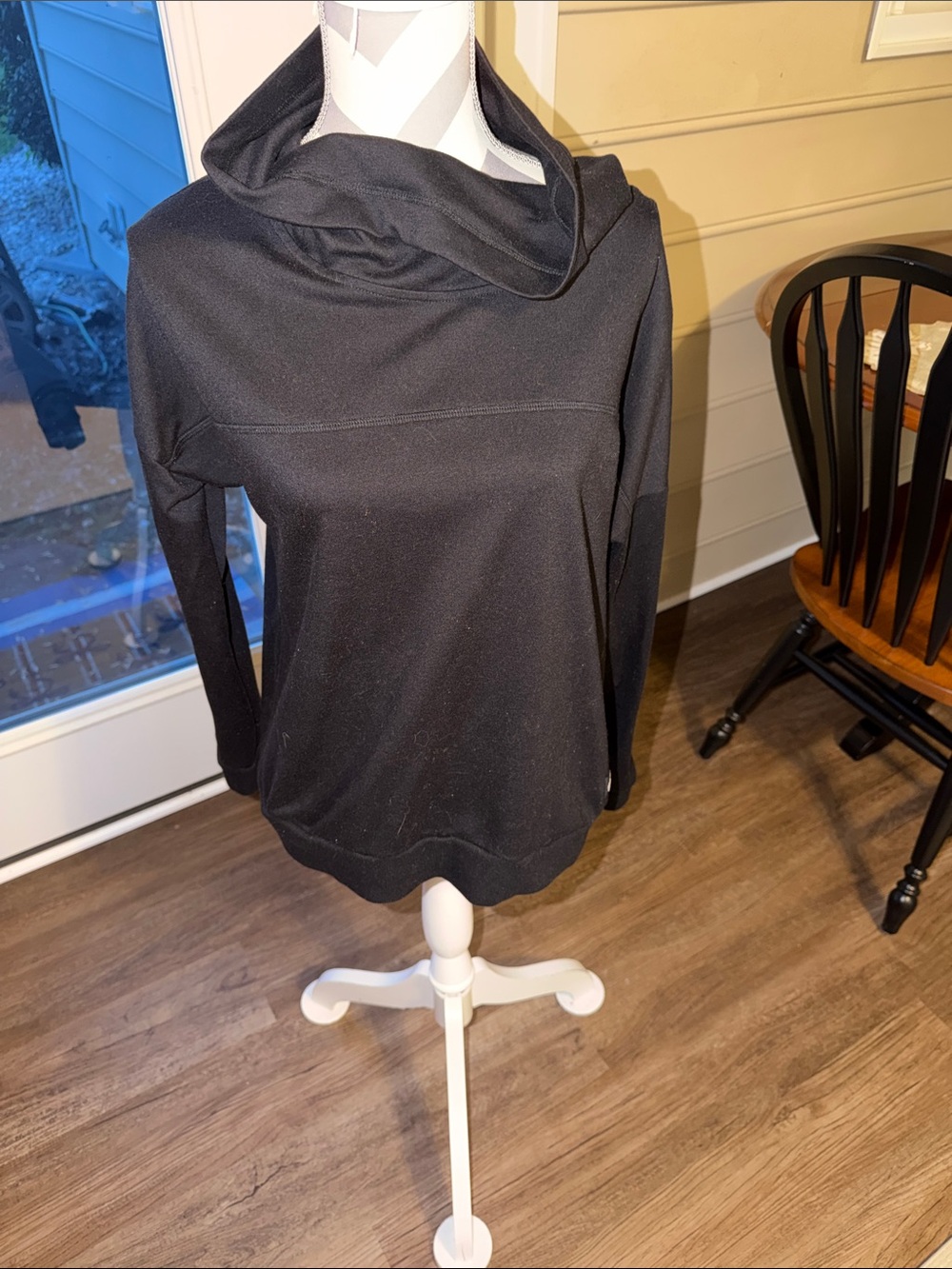 Simply Southern Black Cowl Neck Sweater